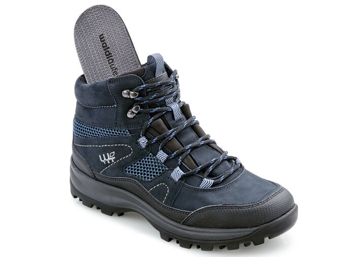 Waldl&auml;ufer Schn&uuml;r-Stiefelette mit Klimamembrane BLAU