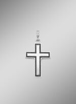 Zeitloser Anhänger in Kreuzform