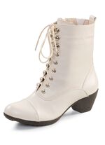 AAndrea Conti, modische Damen-Stiefeletten, Winterschuhe, mit Rei&szlig;verschluss ECRU