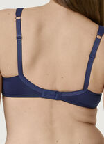 Naturana BH mit Satinblende am Dekolleté MARINE