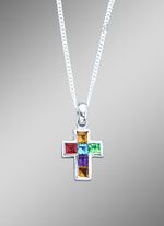 Kreuz-Anh&auml;nger mit Panzerkette 