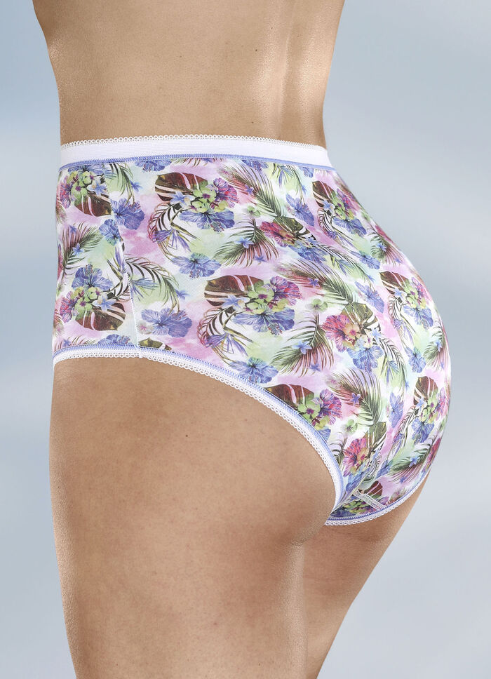 Dreierpack Slips mit elastischen Abschl&uuml;ssen 