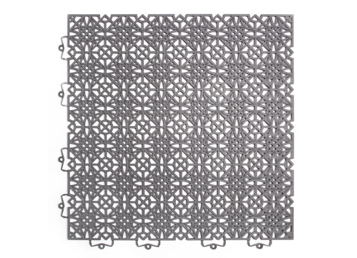 Witterungsbest&auml;ndige Terrassenfliesen mit Klicksystem DUNKELGRAU
