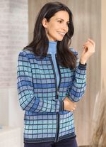 Strickjacke mit grafischem Muster 