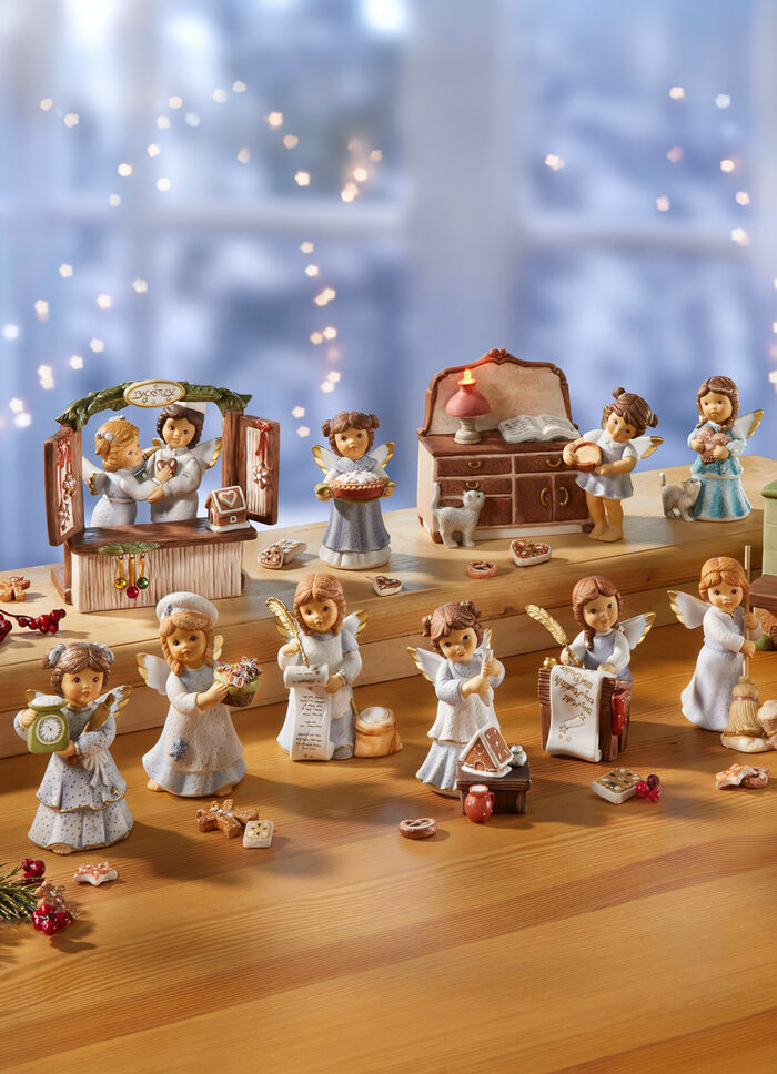 Lebkuchenb&auml;ckerei-Szene aus Porzellan 