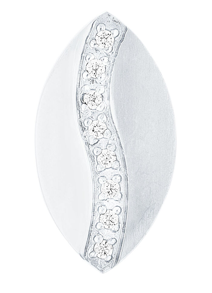 Schicke Ohrstecker mit synth. Zirkonia 