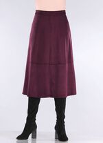 Samtweicher Rock in Wildleder-Optik 