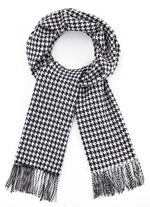 Schal mit Hahnentritt-Dessin 