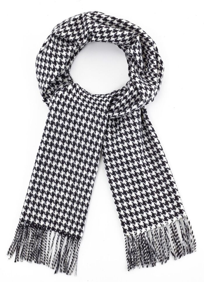 Schal mit Hahnentritt-Dessin 