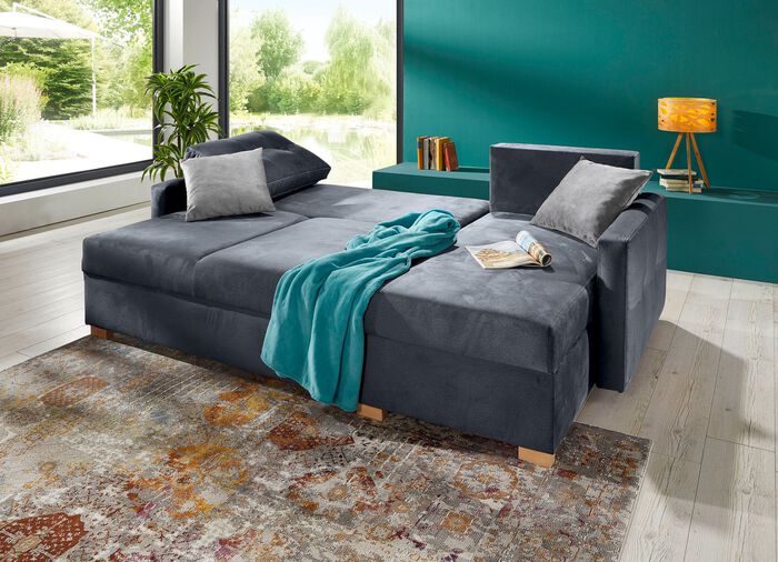 Polsterecke mit Bettfunktion ANTHRAZIT