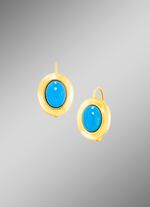 Zeitlose Ohrringe mit T&uuml;rkis beh. 