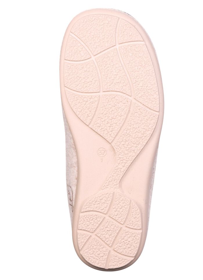 Laurina, klassische Damen-Hausschuhe, mit herausnehmbarem Fu&szlig;bett BEIGE
