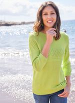 Pullover in Strukturmustermix 