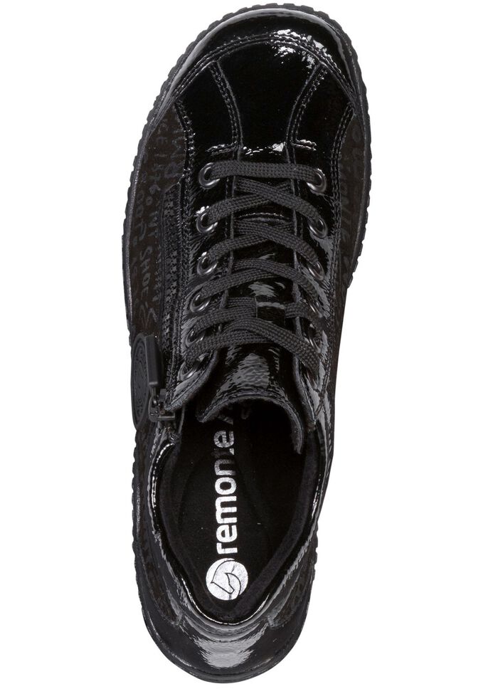 Remonte Schn&uuml;r-Bootie aus Crashlack 