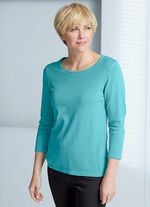 Pullover mit Modal TÜRKIS