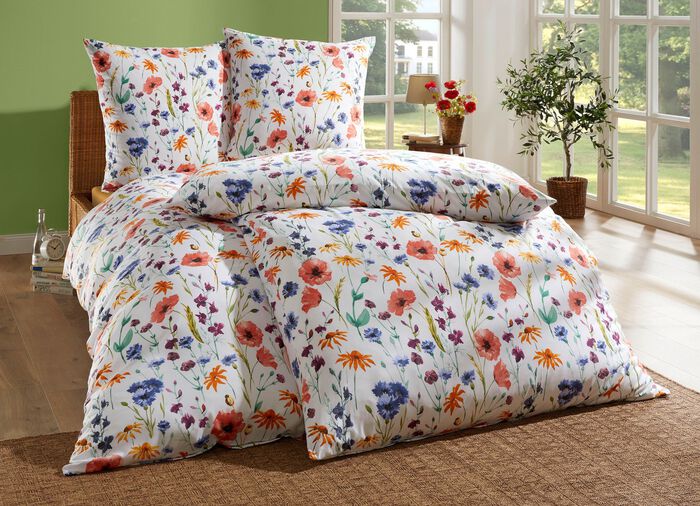 Beidseitig bedruckte Bettw&auml;sche-Garnitur in Microfaser-Qualit&auml;t 