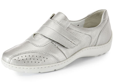 Waldläufer, bequeme Damen-Slipper, Weite H, mit herausnehmbarem Fußbett 