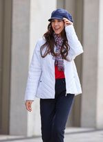 Jacke mit Rei&szlig;verschlussleiste WEISS