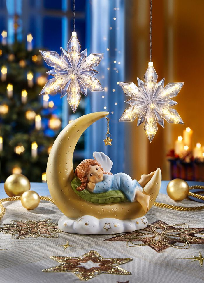 Engel im Mond aus der Nina & Marco Serie von Goebel 