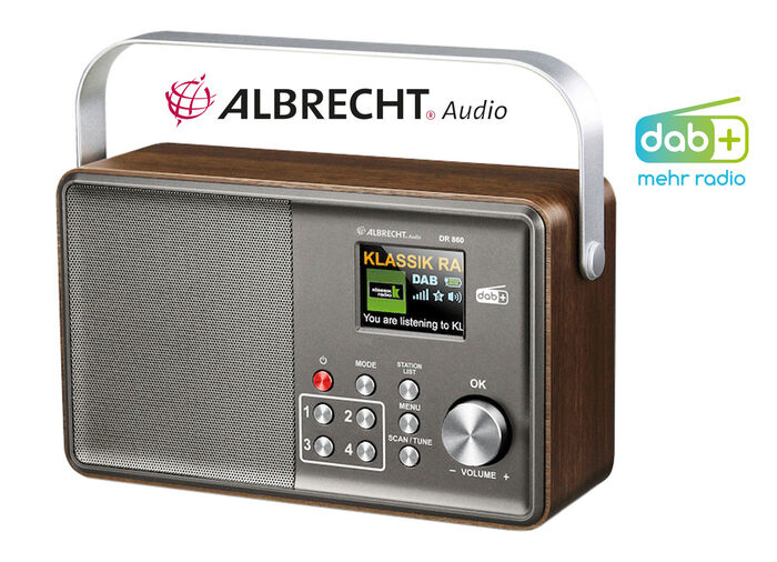Albrecht DR860 bedienerfreundliches DAB+ Radio 