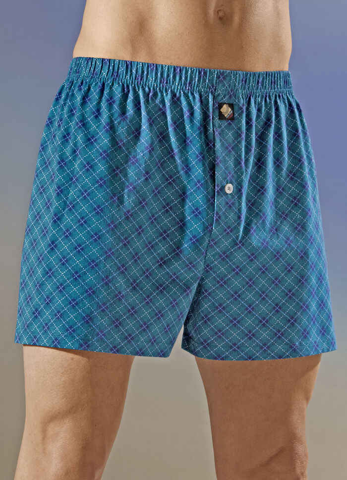 Viererpack Boxershorts mit Karodessin 