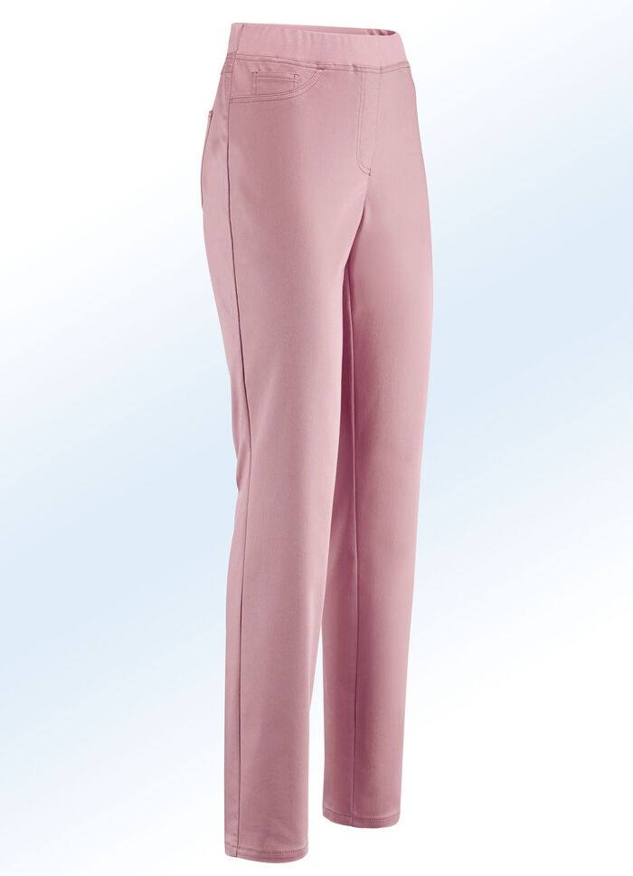 Edle Hose in Schlupfform DUNKELROS&Eacute;