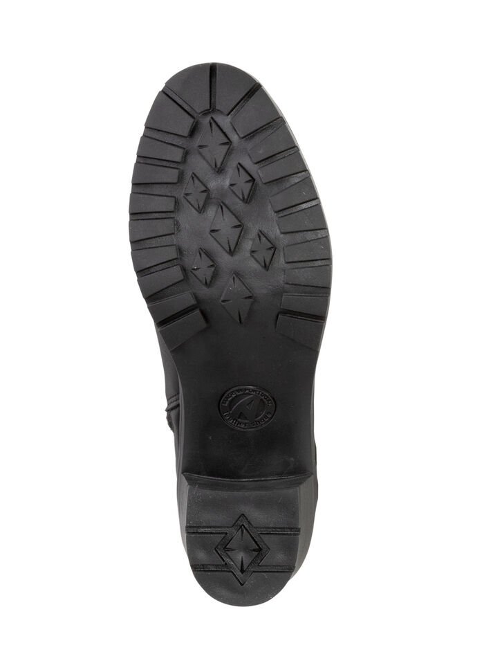 ELENA EDEN Schnür-Stiefelette mit Zierschnalle SCHWARZ