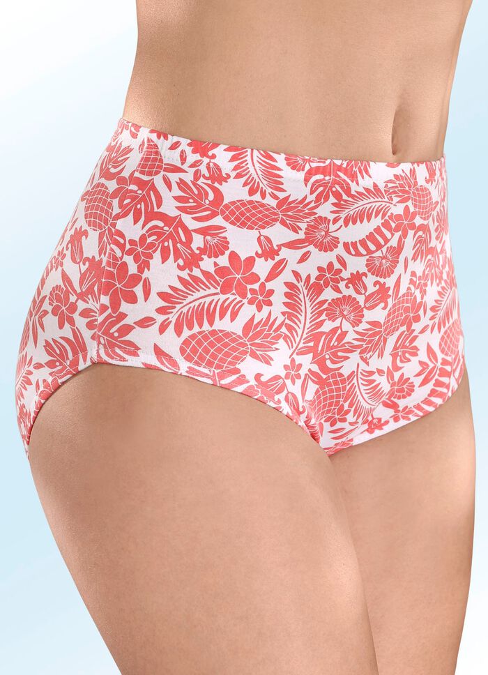 F&uuml;nferpack Slips mit Druckdessin 