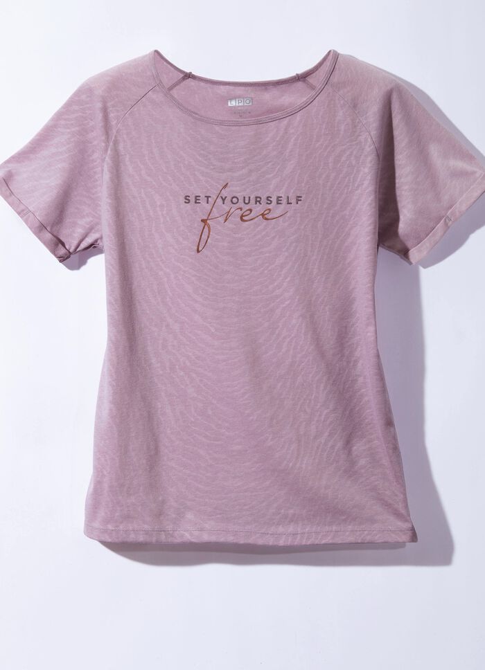 Raglanshirt von &bdquo;LPO&ldquo; in 2 Farben FLIEDER