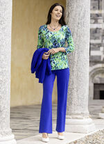 Jerseyhose mit ausgestellter Fu&szlig;weite ROYALBLAU