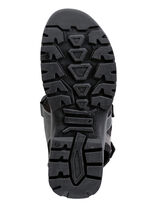 Waldl&auml;ufer Trekking-Sandale aus Nubukleder BLAU-GRAU-SCHWARZ