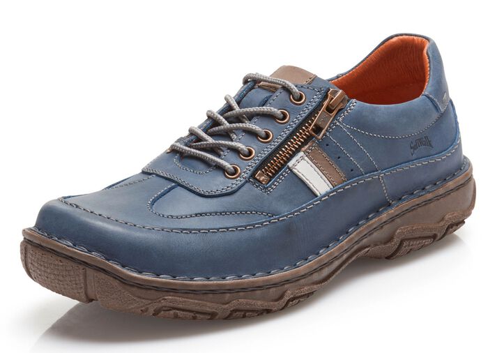 Schn&uuml;rschuh mit Kontrast-Bes&auml;tzen JEANS