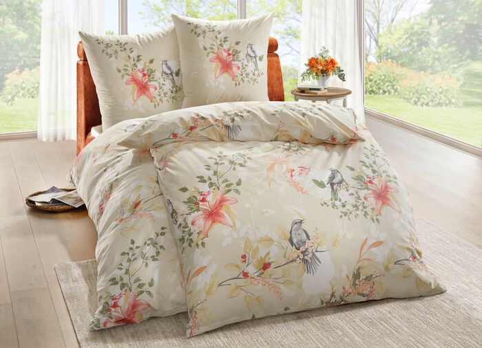 Renforc&eacute;-Bettw&auml;sche-Garnitur von Dobnig VANILLE