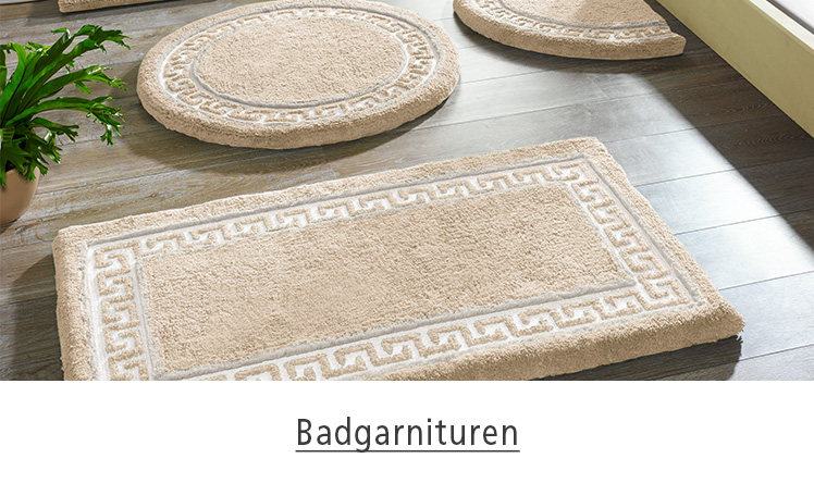 Im BADER-Onlineshop können Sie Badgarnituren problemlos online kaufen!